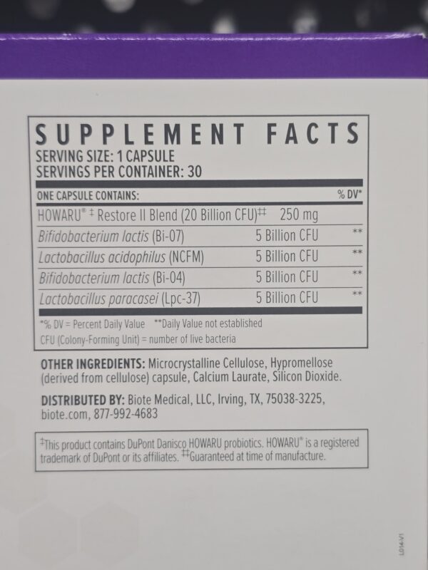 Biote Multi-Strain Probiotic 20B